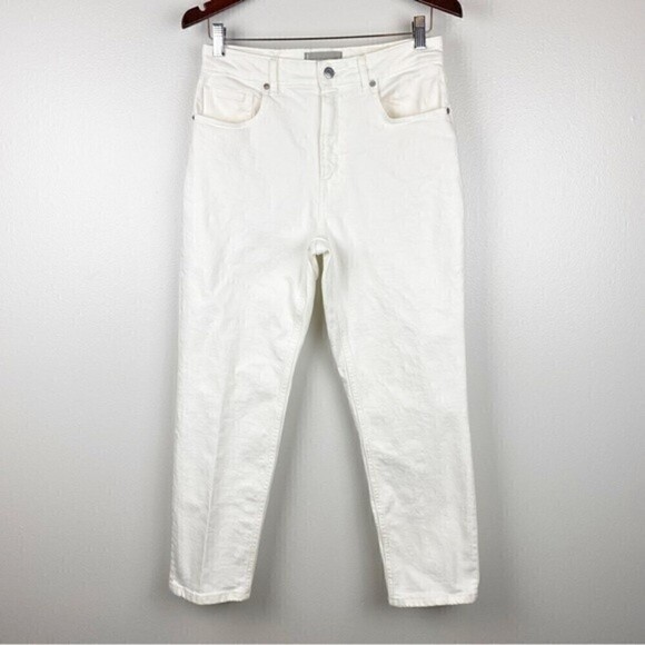 Everlane Curvy Cheeky High Rise Classic Straight Leg Jeans White Size 29 - Picture 4 of 12